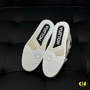 Giay Louis Vuitton Lv Trainer Cream Black Kem Den Giày Louis Vuitton LV Trainer Cream Black Kem Đen