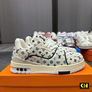 Giay Louis Vuitton Lv Trainer Hoa Tiet Monogram Multicolor Giày Louis Vuitton LV Trainer Họa Tiết Monogram Multicolor