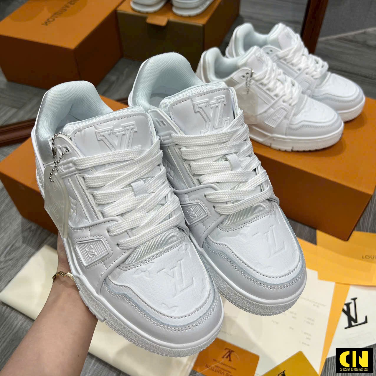Giày Louis Vuitton Lv Trainer Tripper White Fullbox Giày Louis Vuitton LV Trainer Tripper White Fullbox