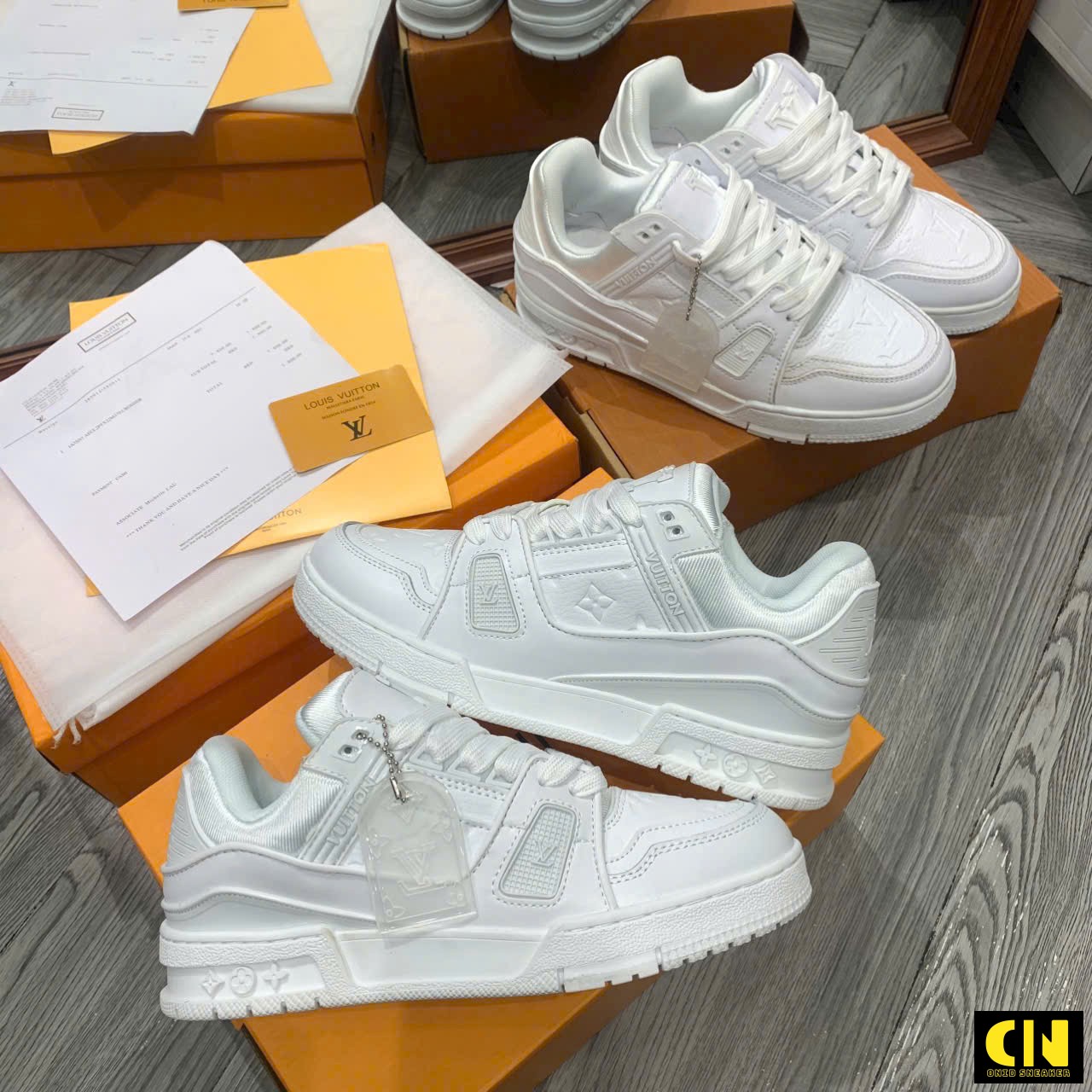 Giày Louis Vuitton Lv Trainer Tripper White Giày Louis Vuitton LV Trainer Tripper White