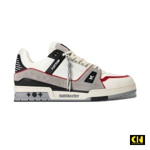 Giay Louis Vuitton Lv Trainer White Black Red Fullbox 1Akp7C Giày Louis Vuitton LV Trainer White Black Red Fullbox 1AKP7C