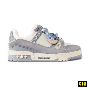 Giay Louis Vuitton Lv Trainer White Gray Fullbox Giày Louis Vuitton LV Trainer White Gray Fullbox