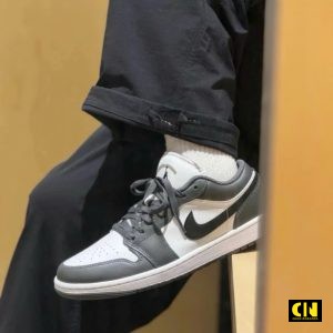 Giay Nike Air Jordan 1 Low Iron Grey Trang Xam Giày Nike Air Jordan 1 Low Iron Grey Trắng Xám