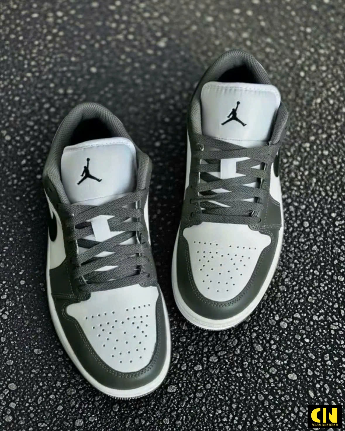 Giày Nike Air Jordan 1 Low Iron Grey Trắng Xám Fullbox Giày Nike Air Jordan 1 Low Iron Grey Trắng Xám Fullbox