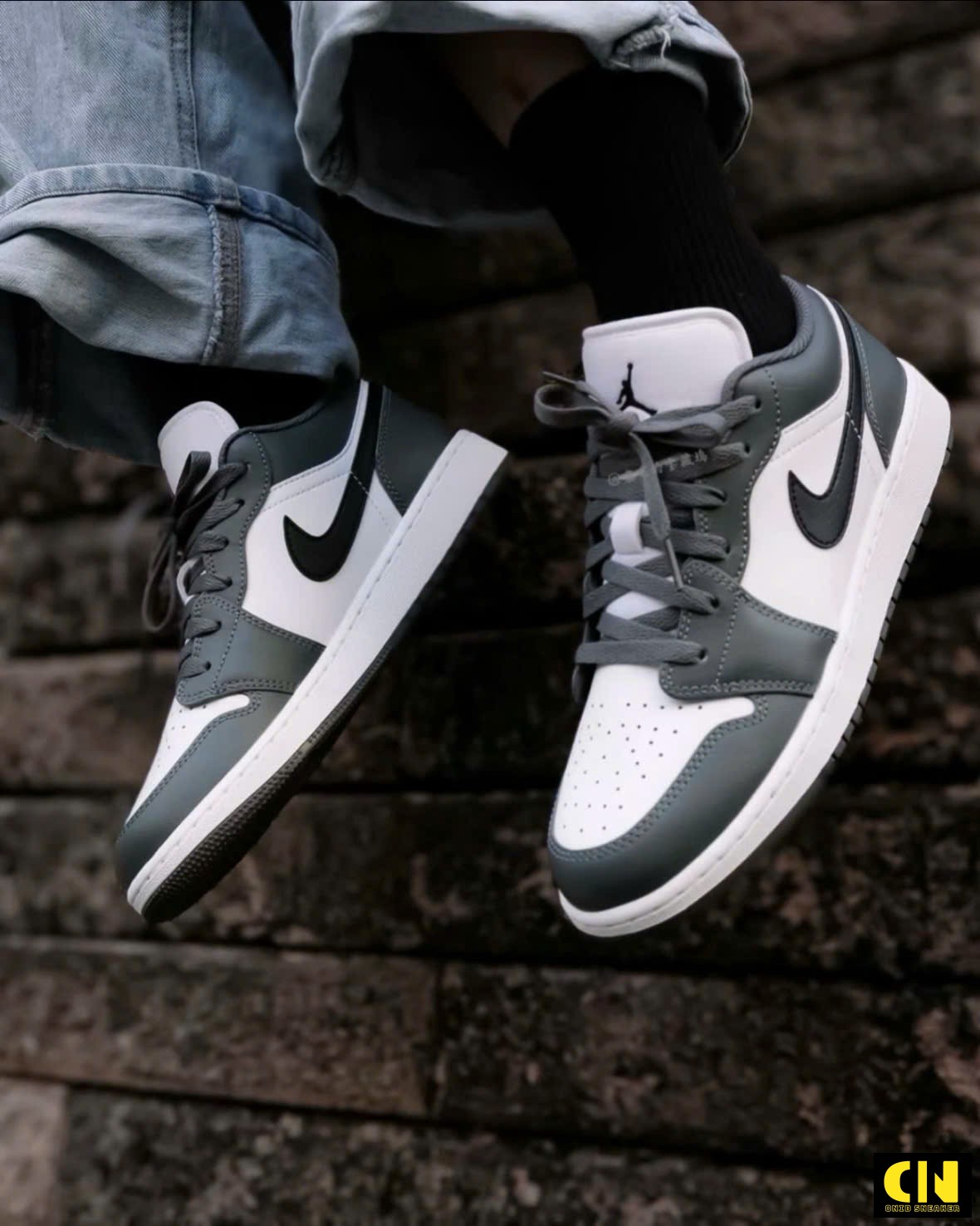 Giày Nike Air Jordan 1 Low Iron Grey Giày Nike Air Jordan 1 Low Iron Grey