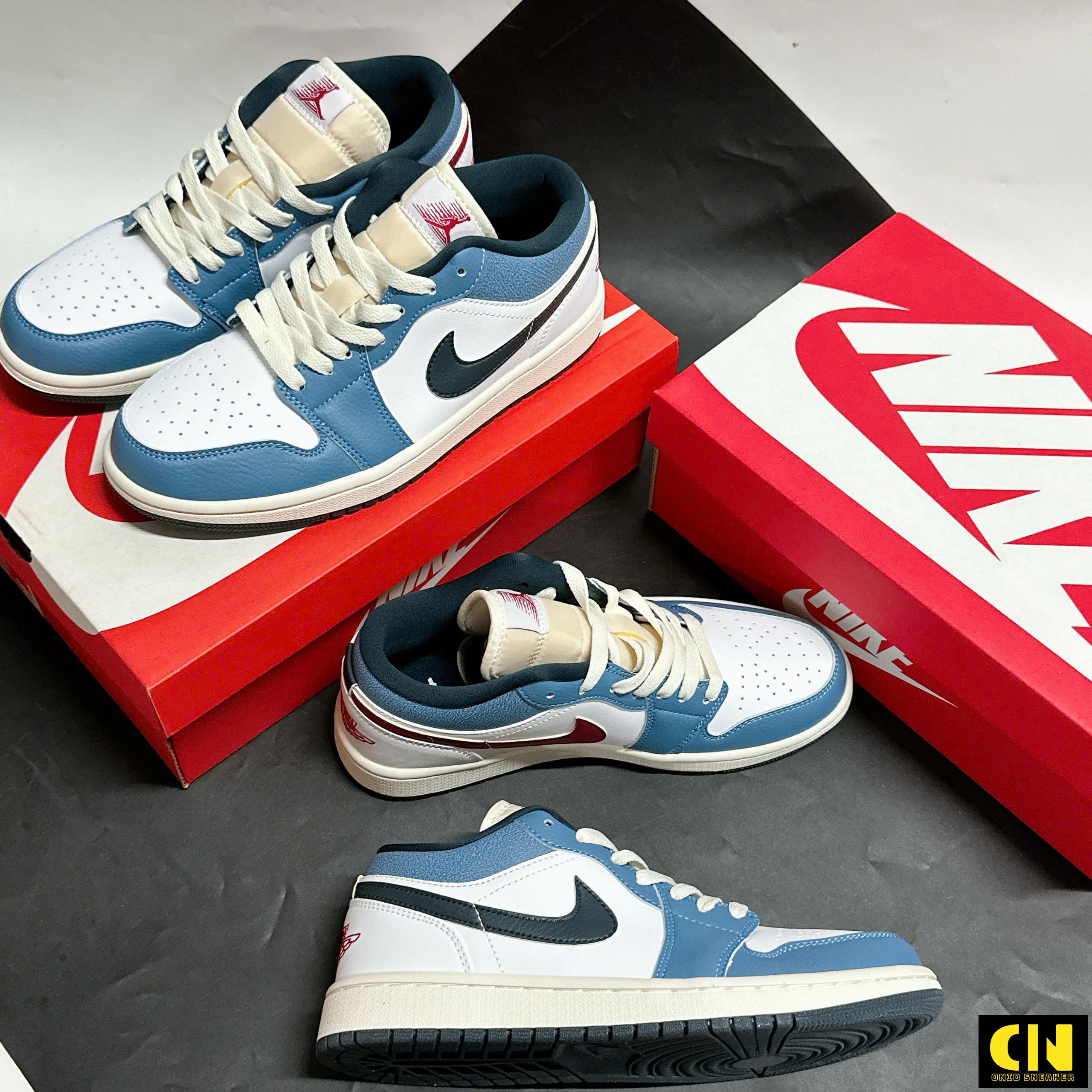 Giày Nike Air Jordan 1 Low Motion White Blue Giày Nike Air Jordan 1 Low Motion White Blue
