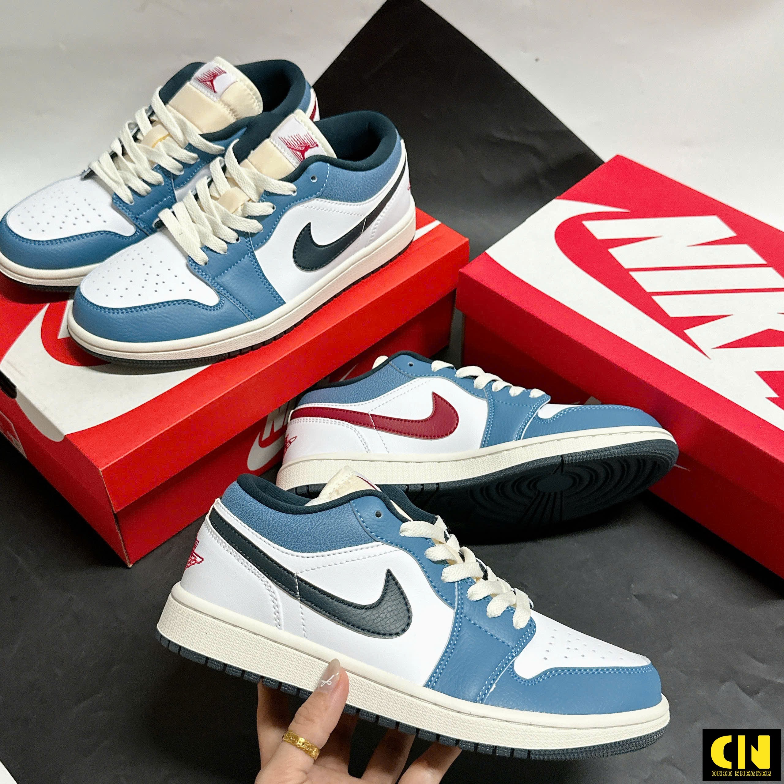 Giày Nike Air Jordan 1 Low Motion Xanh Blue Giày Nike Air Jordan 1 Low Motion Xanh Blue
