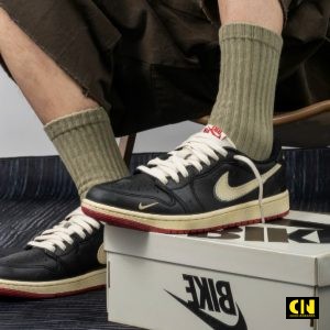 Giay Nike Air Jordan 1 Low Og Better With Time Den Kem Giày Nike Air Jordan 1 Low OG Better With Time Đen Kem