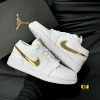 Giay Nike Air Jordan 1 Low White Metallic Gold Giày Nike Air Jordan 1 Low White Metallic Gold