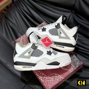 Giay Nike Air Jordan 4 Retro Military Black Chuan Form Giày Nike Air Jordan 4 Retro Military Black Chuẩn Form