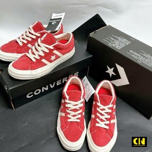 Giay Nu Converse One Star Academy Pro White Red Giày Nữ Converse One Star Academy Pro White Red