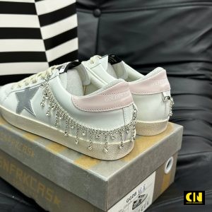 Giay Nu Golden Goose Superstar Tone Trang Hong Pastel Giày Nữ Golden Goose Superstar Tone Trắng Hồng Pastel