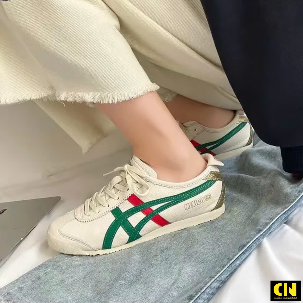 Giày Onitsuka Tiger Mexico 66 Birch Kale Cream Green Giày Onitsuka Tiger Mexico 66 Birch Kale Cream Green