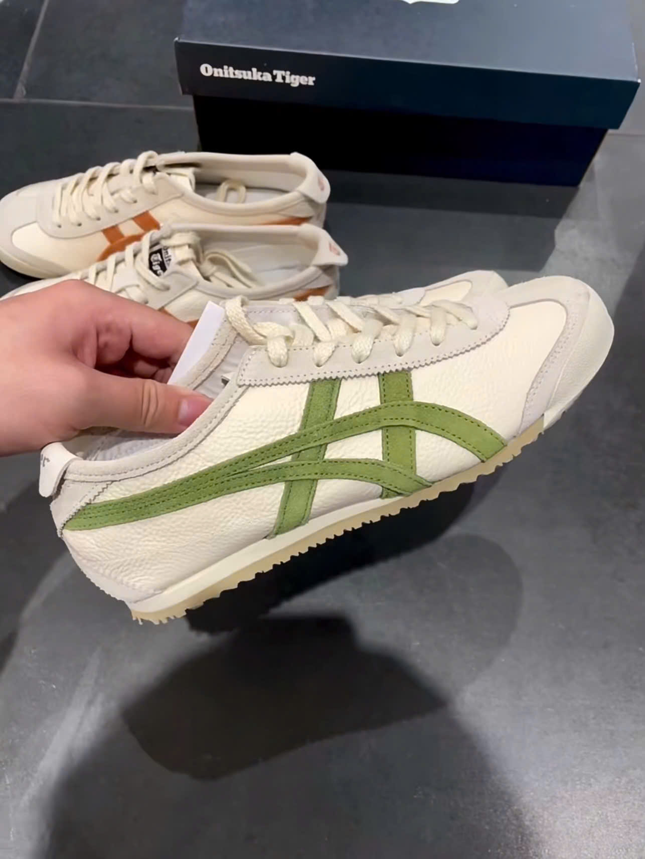 Giày Onitsuka Tiger Mexico 66 Vin Brick Green Full Box Giày Onitsuka Tiger Mexico 66 Vin Brick Green Full Box