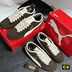 Giay Puma Tackle Brown Nau Trang Giày Puma Tackle Brown Nâu Trắng