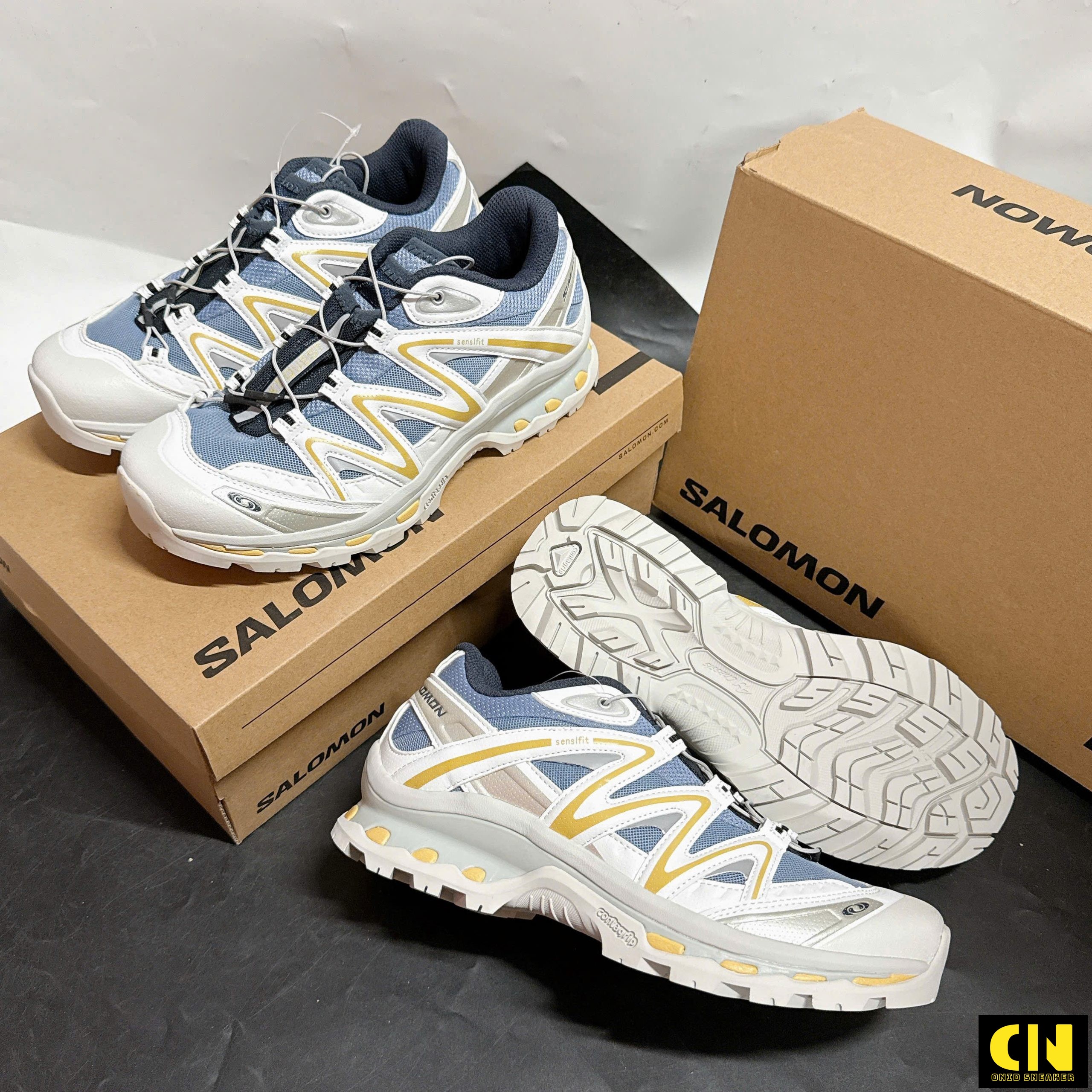 Giày Salomon Xt-Quest White Blue Hiking Shoes Size 40-44 Giày Salomon XT-Quest White Blue Hiking Shoes Size 40-44