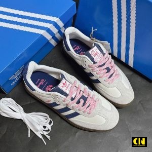 Giay Samba Disney Og White Navy Pink Brown Giày Samba DISNEY OG White Navy Pink Brown