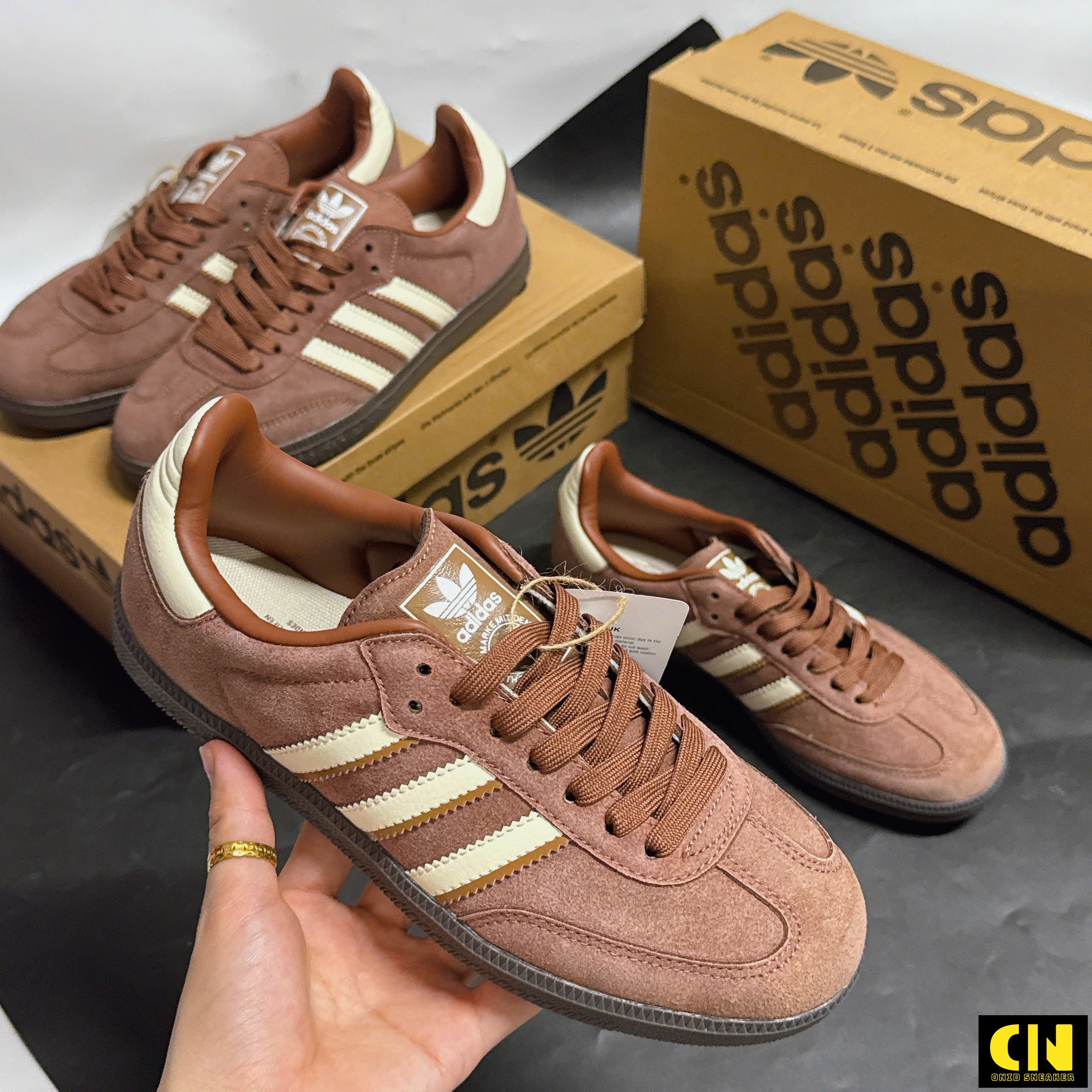 Giày Sneaker Adidas Samba Og Phối Màu Nâu Giày Sneaker Adidas Samba OG Phối Màu Nâu