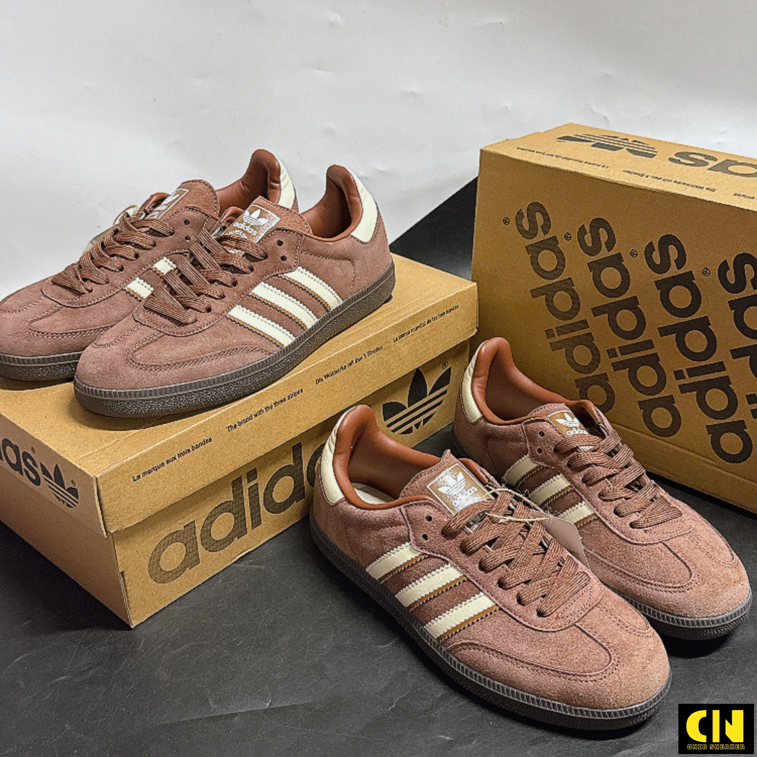 Giày Sneaker Adidas Samba Og Preloved Brown Đế Cao Su Gum Giày Sneaker Adidas Samba OG Preloved Brown Đế Cao Su Gum