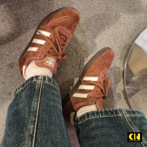 Giay Sneaker Adidas Samba Og Preloved Brown White Cao Cap Giày Sneaker Adidas Samba OG Preloved Brown White Cao Cấp
