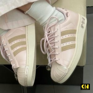 Giay Sneaker Adidas Superstar Ii Pink Pastel Brown Chram So Giày Sneaker Adidas Superstar II Pink Pastel Brown Chram Sò