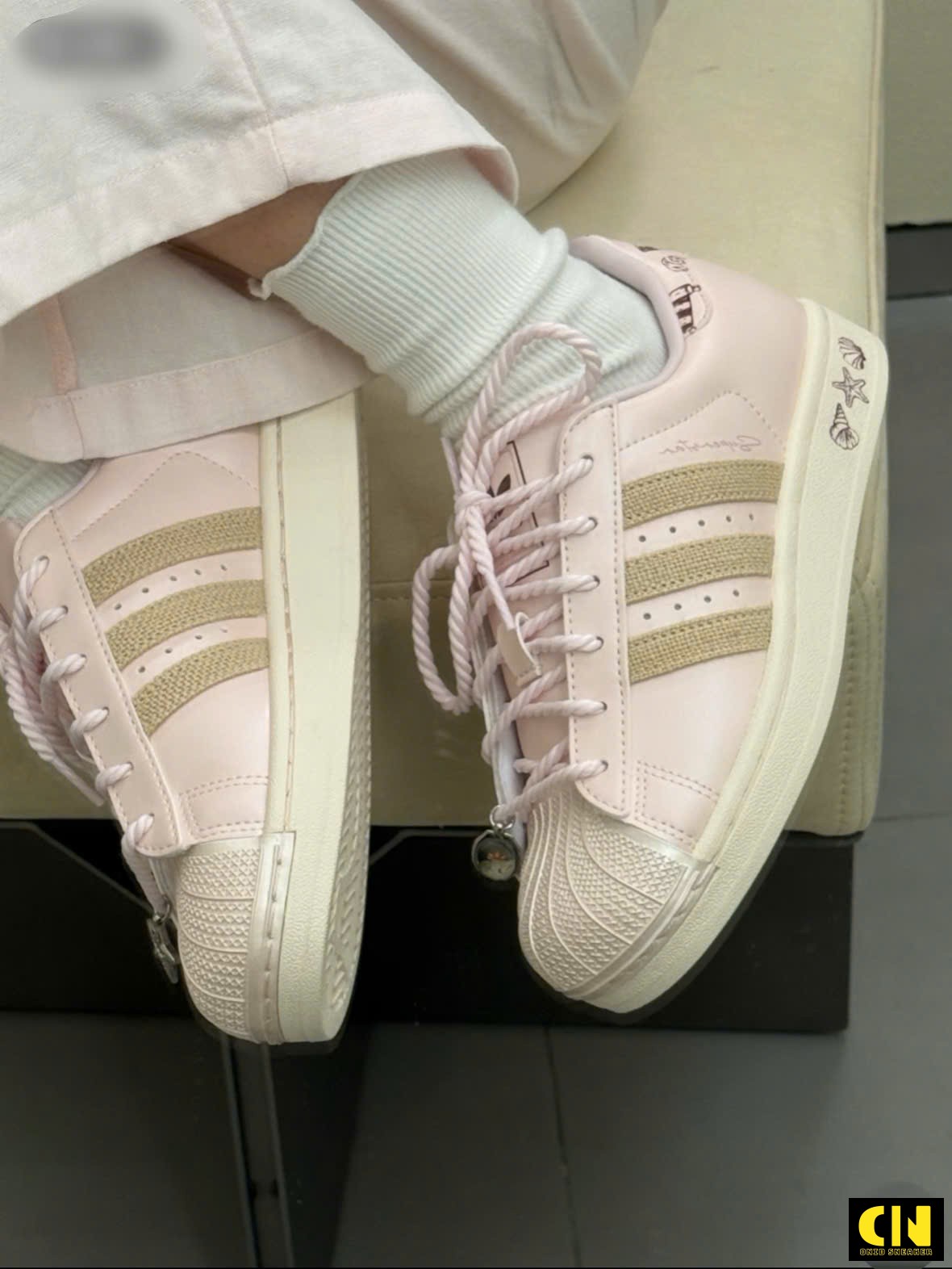Giày Sneaker Adidas Superstar Ii Pink Pastel Brown Chram Sò Giày Sneaker Adidas Superstar II Pink Pastel Brown Chram Sò