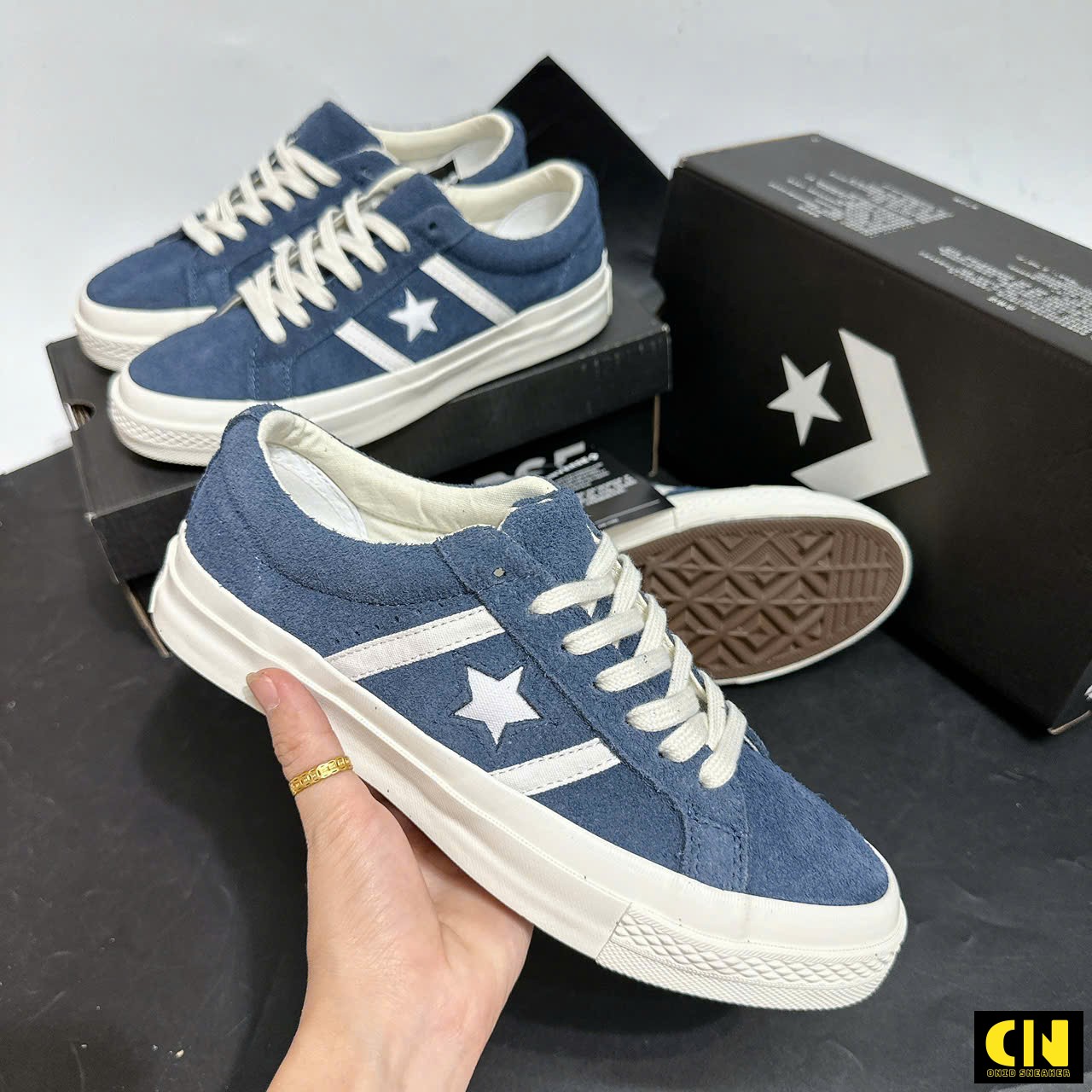 Giày Sneaker Converse One Star Academy Pro Blue White Giày Sneaker Converse One Star Academy Pro Blue White