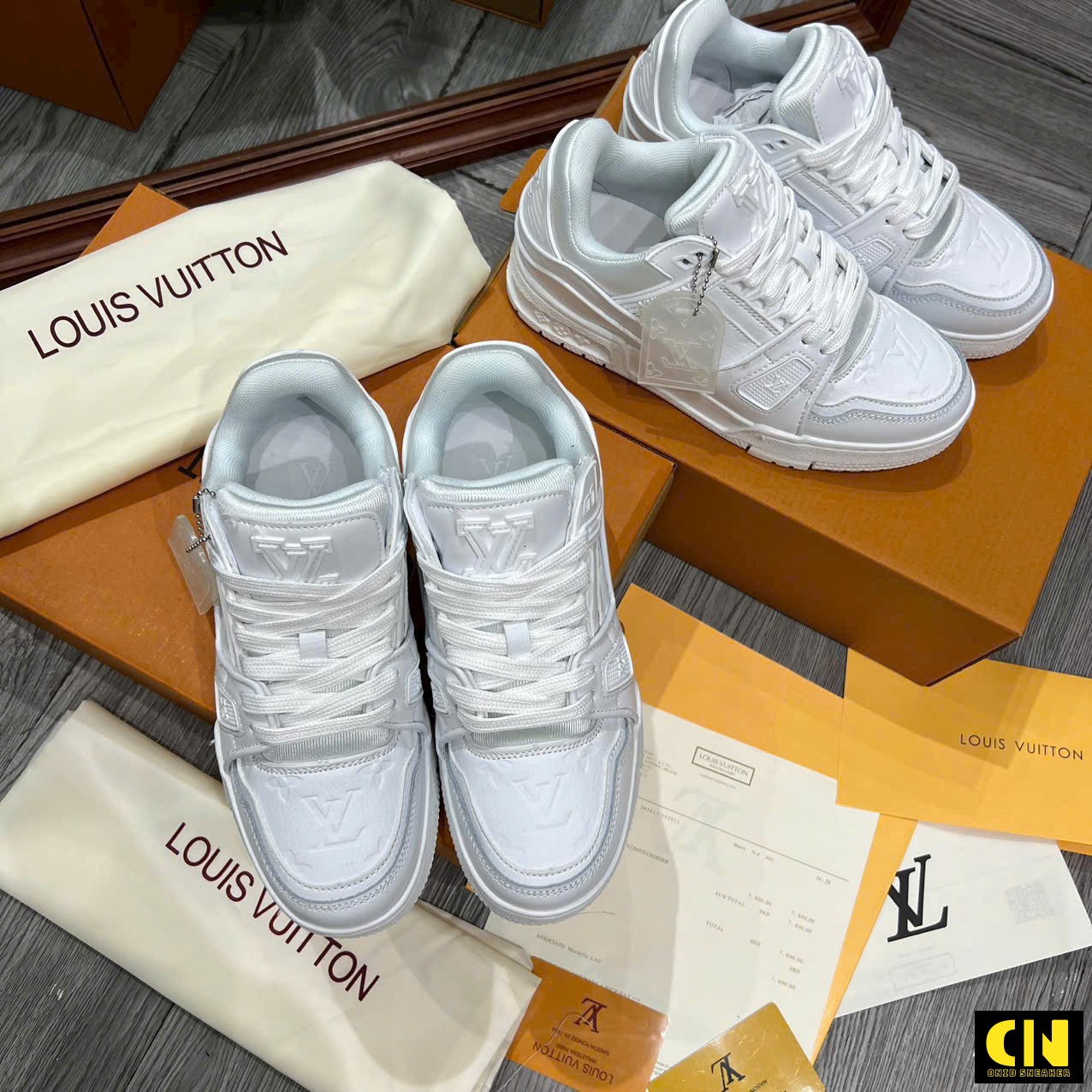 Giày Sneaker Louis Vuitton Lv Trainer Full Box High Quality Giày Sneaker Louis Vuitton LV Trainer Full Box High Quality