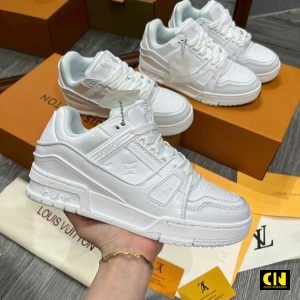Giay Sneaker Louis Vuitton Lv Trainer Full Trang Giày Sneaker Louis Vuitton LV Trainer Full Trắng