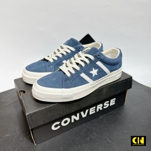 Giay Sneaker Nam Converse One Star Academy Pro Xanh Denim Da Lon Giày Sneaker Nam Converse One Star Academy Pro Xanh Denim Da Lộn