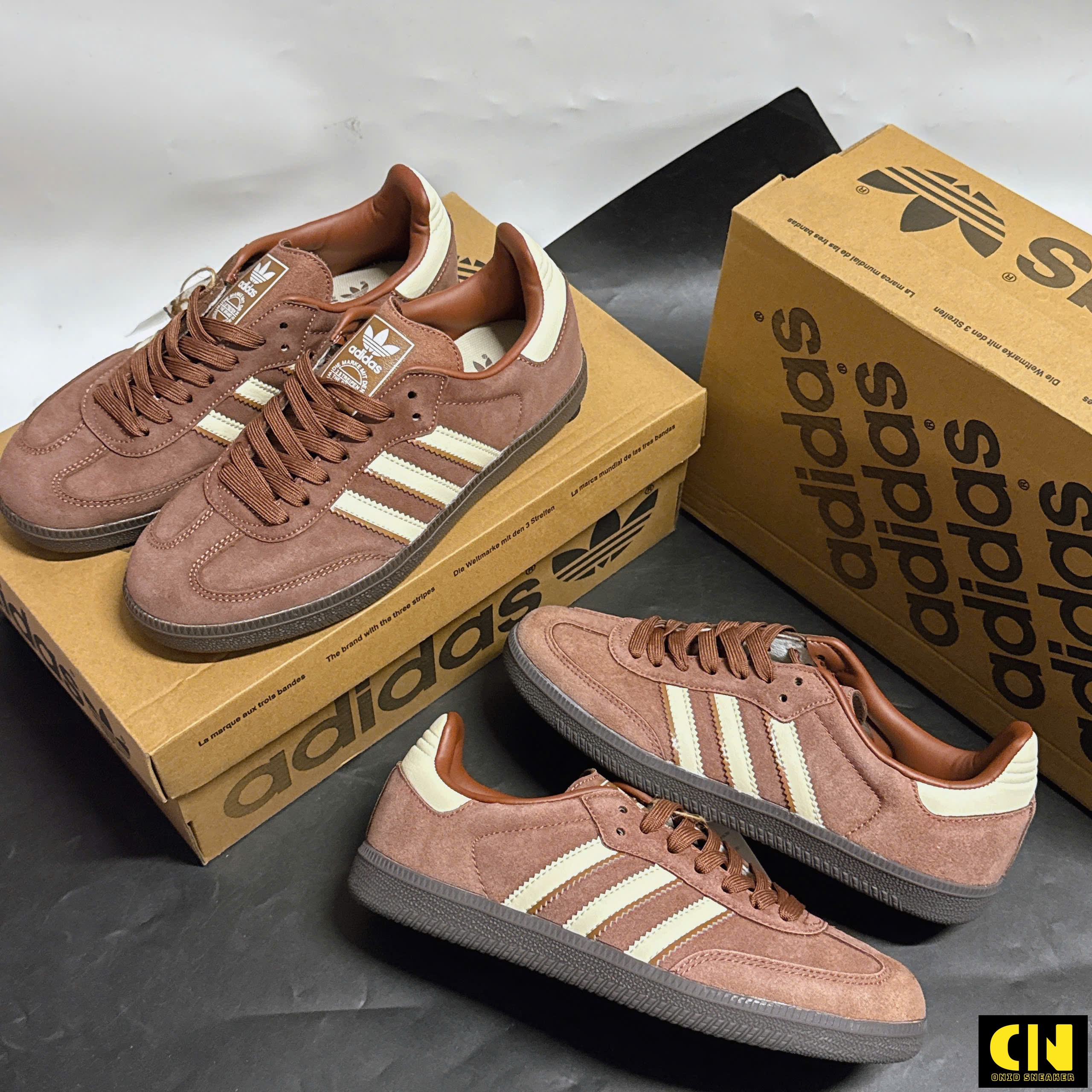 Giày Sneaker Nam Nữ Adidas Samba Og Màu Nâu Preloved Brown Giày Sneaker Nam Nữ Adidas Samba OG Màu Nâu Preloved Brown