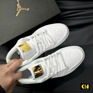 Giay Sneaker Nike Air Jordan 1 Low White Metallic Gold Fullbox Giày Sneaker Nike Air Jordan 1 Low White Metallic Gold Fullbox