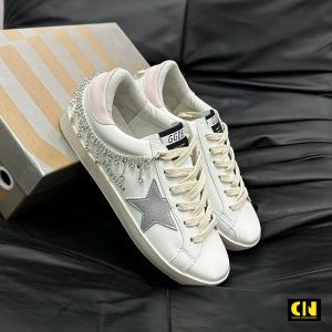 Giay Sneaker Nu Golden Goose Superstar Trang Got Hong Giày Sneaker Nữ Golden Goose Superstar Trắng Gót Hồng
