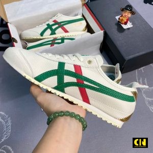 Giay Sneaker Onitsuka Tiger Mexico 66 Birch Kale Green Red Giày Sneaker Onitsuka Tiger Mexico 66 Birch Kale Green Red