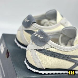 Giay Sneaker Onitsuka Tiger Mexico 66 Grey White Trang Kem Got Xam Giày Sneaker Onitsuka Tiger Mexico 66 Grey White Trắng Kem Gót Xám
