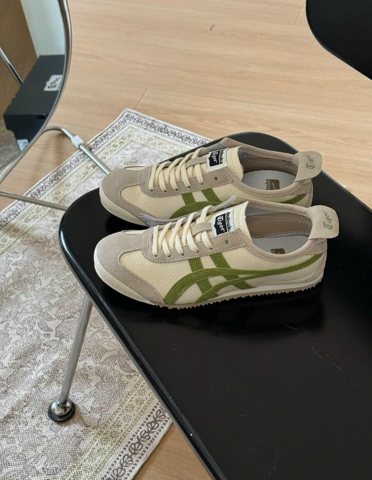 Giày Sneaker Onitsuka Tiger Mexico 66 Màu Kem Xanh Giày Sneaker Onitsuka Tiger Mexico 66 Màu Kem Xanh