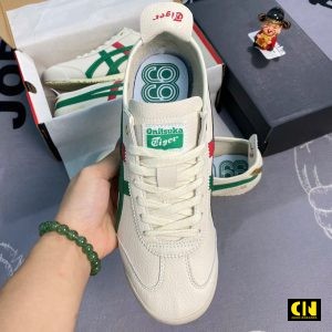 Giay Sneaker Onitsuka Tiger Mexico 66 Phoi Ke Xanh La Vien Do Giày Sneaker Onitsuka Tiger Mexico 66 Phối Kẻ Xanh Lá Viền Đỏ