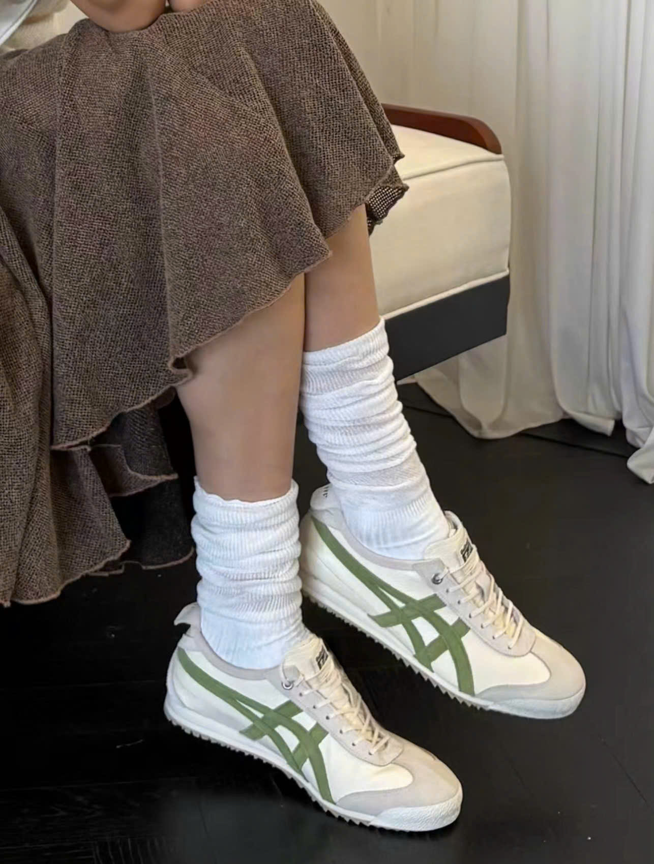Giày Sneaker Onitsuka Tiger Mexico 66 Vin Brick Green Fullbox Giày Sneaker Onitsuka Tiger Mexico 66 Vin Brick Green Fullbox