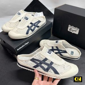 Giay Suc Nam Nu Onitsuka Tiger Mexico 66 Sabot Mau Kem Soc Xanh Giày Sục Nam Nữ Onitsuka Tiger Mexico 66 Sabot Màu Kem Sọc Xanh
