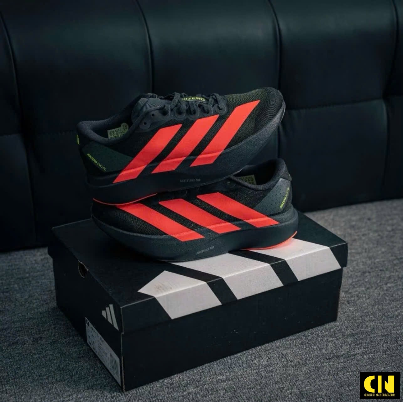 Giày Thể Thao Adidas Adizero Evo Sl Đỏ Đen Giày Thể Thao Adidas Adizero EVO SL Đỏ Đen