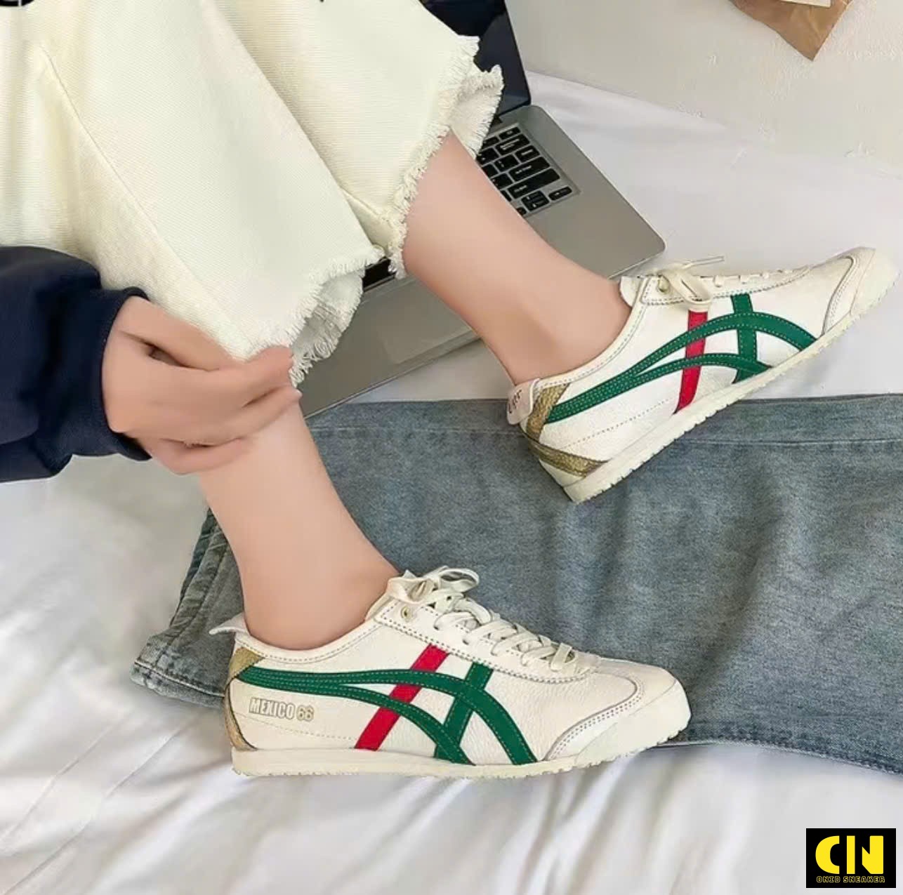 Giày Thời Trang Nam Nữ Onitsuka Tiger Mexico 66 Xanh Đỏ Gót Vàng Giày Thời Trang Nam Nữ Onitsuka Tiger Mexico 66 Xanh Đỏ Gót Vàng