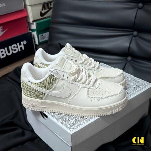 Giay Af1 Bigbang Chunky Lace Bandana Cream White Giày AF1 Bigbang Chunky Lace Bandana Cream White