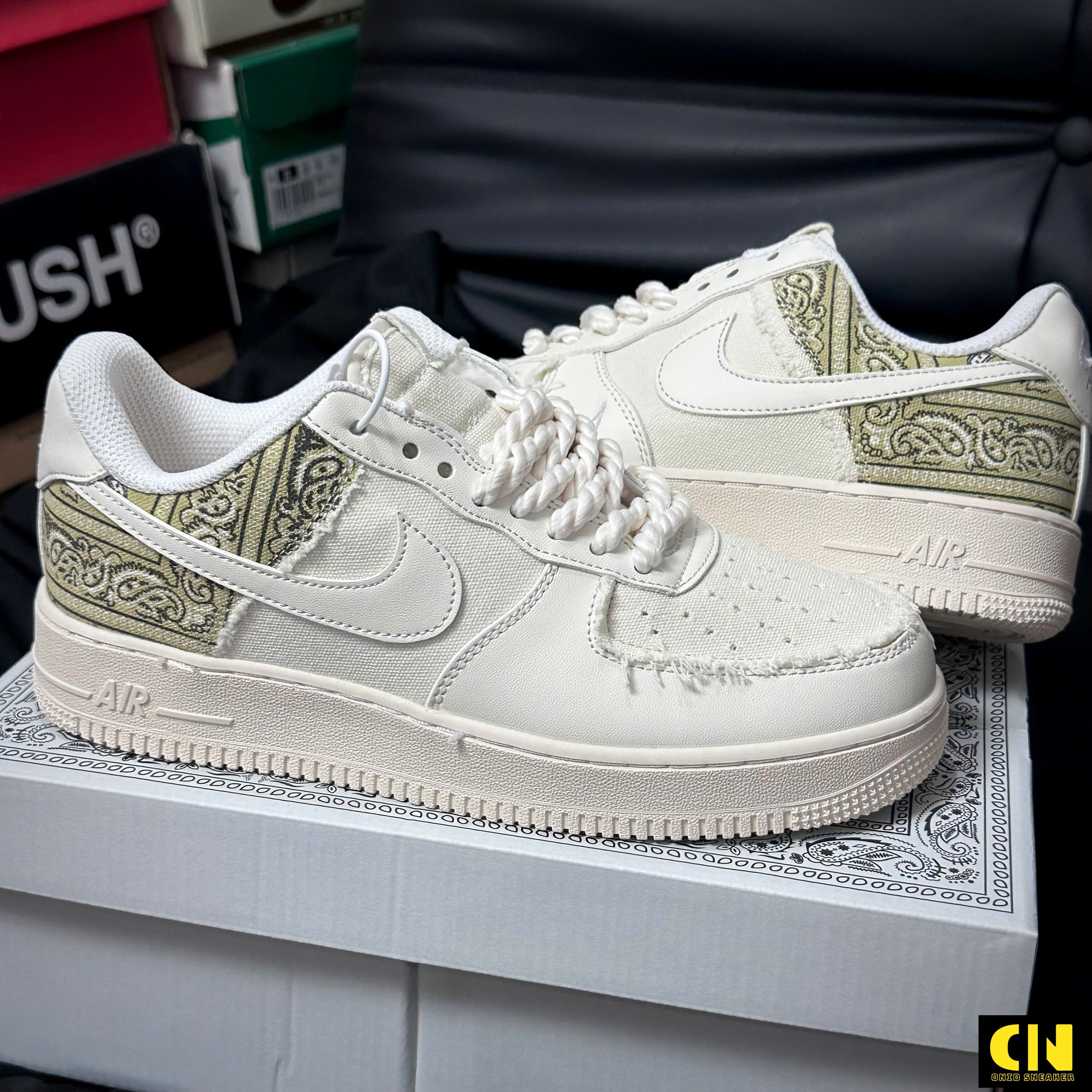 Giày Af1 Bigbang Chunky Lace Bandana Dây Thừng Giày AF1 Bigbang Chunky Lace Bandana Dây Thừng