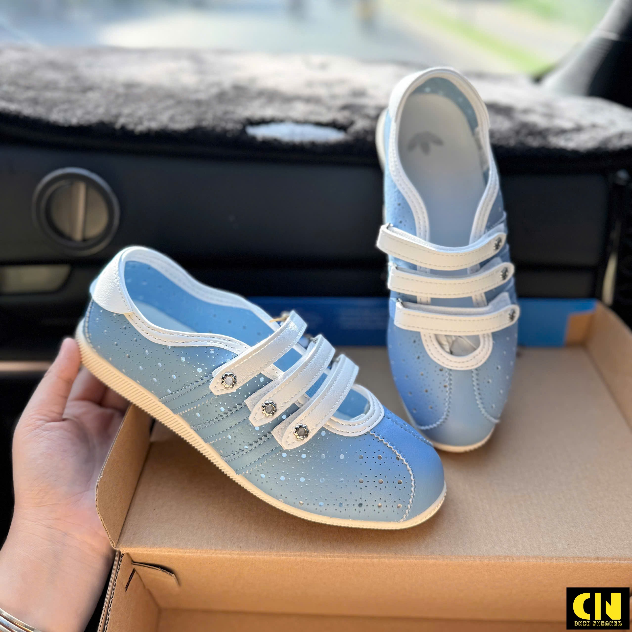 Giày Adidas Anfu Mary Jane Blue Trằng Xanh Dương Giày Adidas Anfu Mary Jane Blue Trằng Xanh Dương