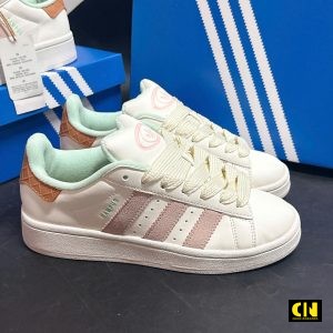 Giay Adidas Originals Campus 00S Trang Phoi Soc Hong Pastel Giày Adidas Originals Campus 00s Trắng Phối Sọc Hồng Pastel