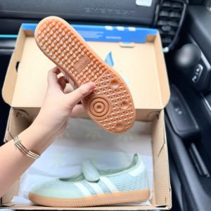Giay Adidas Samba Jane Halo Green White Brown Giày Adidas Samba Jane Halo Green White Brown