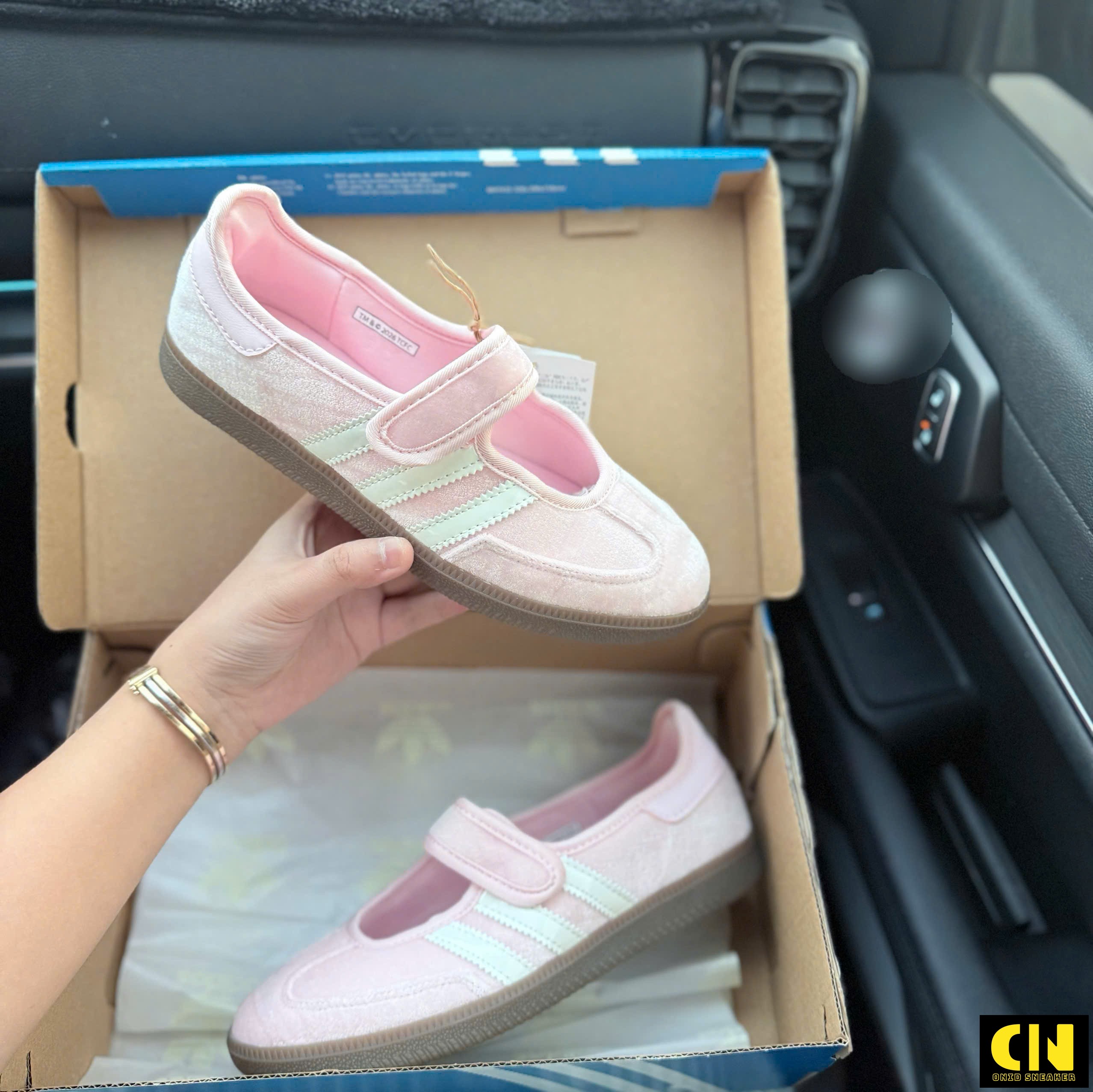 Giày Búp Bê Adidas Samba Mary Jane Hồng Phấn Đế Gum Giày Búp Bê Adidas Samba Mary Jane Hồng Phấn Đế Gum