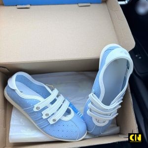 Giay Bup Be Nu Adidas Anfu Mary Jane Xanh Duong Quai Dan Giày Búp Bê Nữ Adidas Anfu Mary Jane Xanh Dương Quai Dán