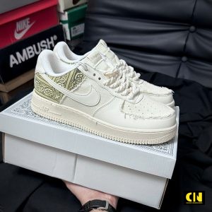 Giay Co Thap Nike Air Force 1 Bandana Day Thung Fullbox Giày Cổ Thấp Nike Air Force 1 Bandana Dây Thừng Fullbox