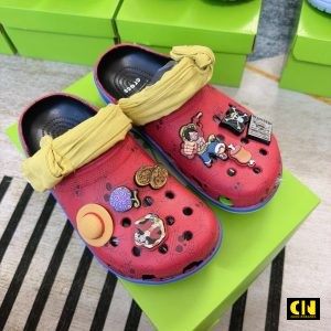 Giay Dep Suc Crocs One Piece Luffy Fullbox Day Du Phu Kien Giày Dép Sục Crocs One Piece Luffy Fullbox Đầy Đủ Phụ Kiện